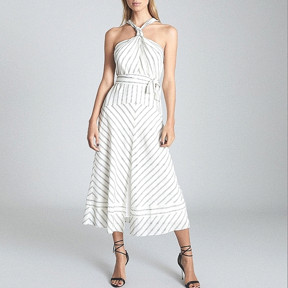 Reiss Dresses & Skirts - NWT REISS | Bea Striped Midi Dress (no belt)